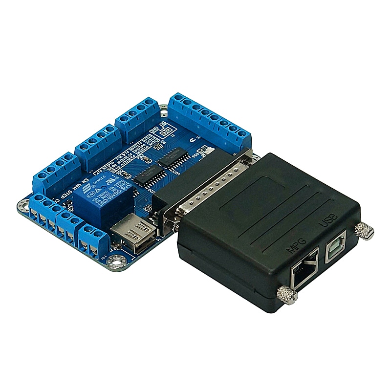 CNC MACH3 USB to Parallel LPT Port Converter Adapter 6 Axis Controller mach3 Parallet Port TO USB for cnc milling machine