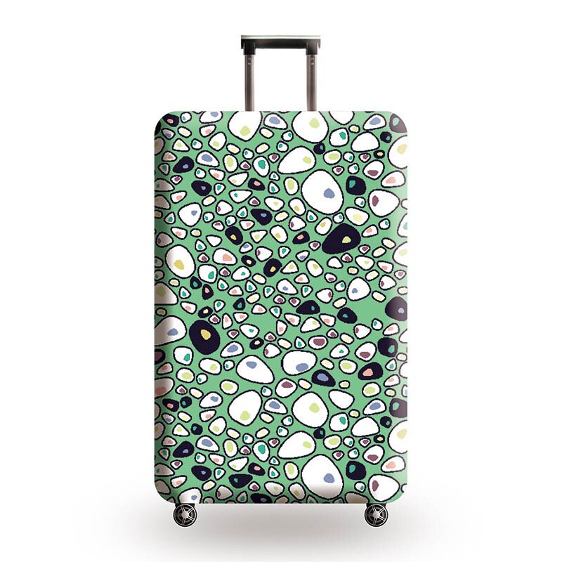 Luggage Cover Set - Animal Print - Elastic Trolley Protector - SAFEBET Polyester Spandex: Black / XL