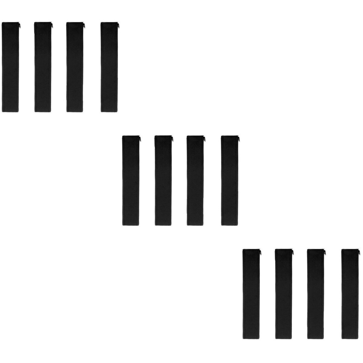 12 Pcs 50x3cm Black Cable Management Sleeve Cord Organizer Adjustable Cable Sleeve Cord Management for TV Computer