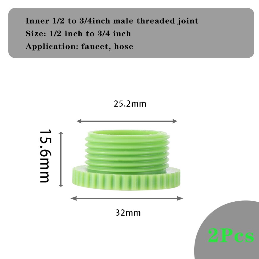 Raccords d'arrosage goutte-à-goutte, raccords de dérivation à simple et double tuyau en té barbelé de 1/4 pouces, connecteur de tuyau de 4/7mm, 2 pièces: I