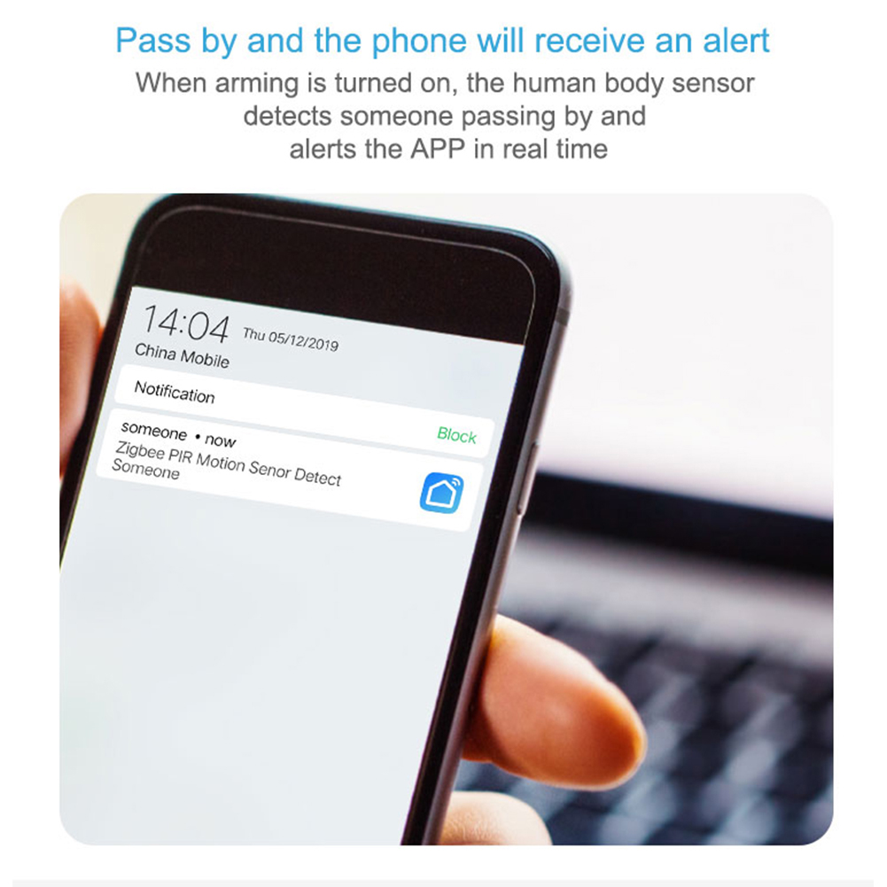 Tuya ZigBee PIR motion sensor infrared detector 360° smart linkage mobile phone remote monitoring human body induction sensor