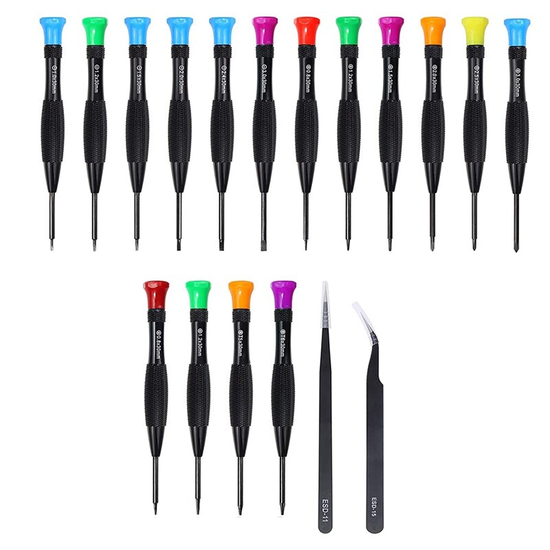 Kit De Destornilladores Torx 21 En 1 ACENIX® – Herramientas De Apertura, Spudger Metálico – Para IPhone, BlackBerry, HTC, Nokia