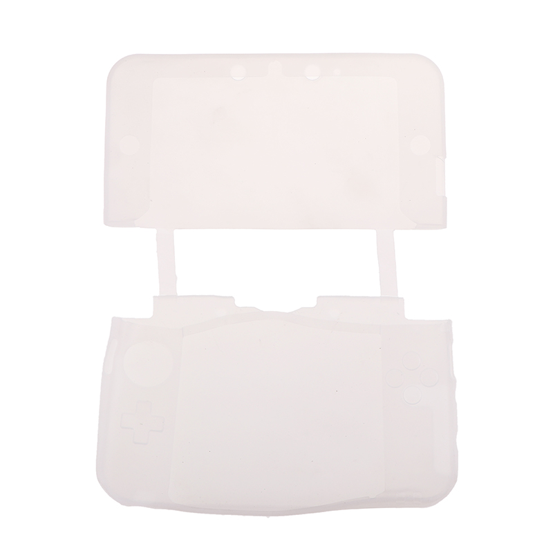 Rubber Silicone Cover Case Voor Nintendo 3DS Xl/Ll Console Beschermende Huid Shell: WHITE