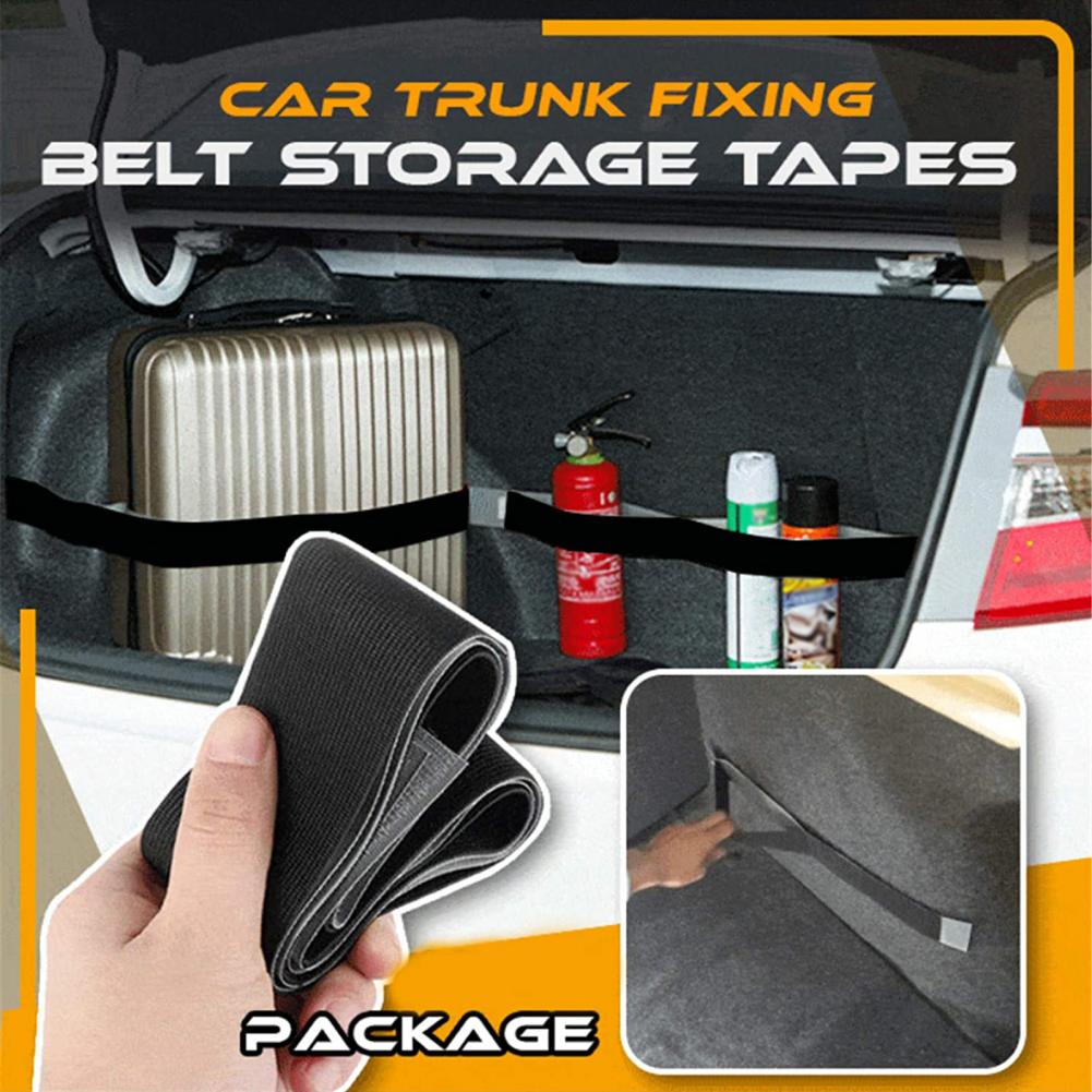 Correa organizadora de estiba de maletero de coche, vendaje elástico fijo, Banda adhesiva mágica, accesorios interiores, cinturones tensores para carga, 4 Uds.
