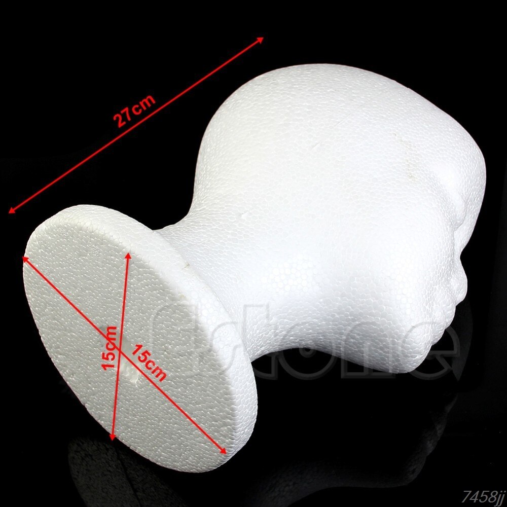 Tête de Mannequin en mousse de polystyrène pour femmes, modèle pour perruque, chapeau, lunettes, affichage, directe