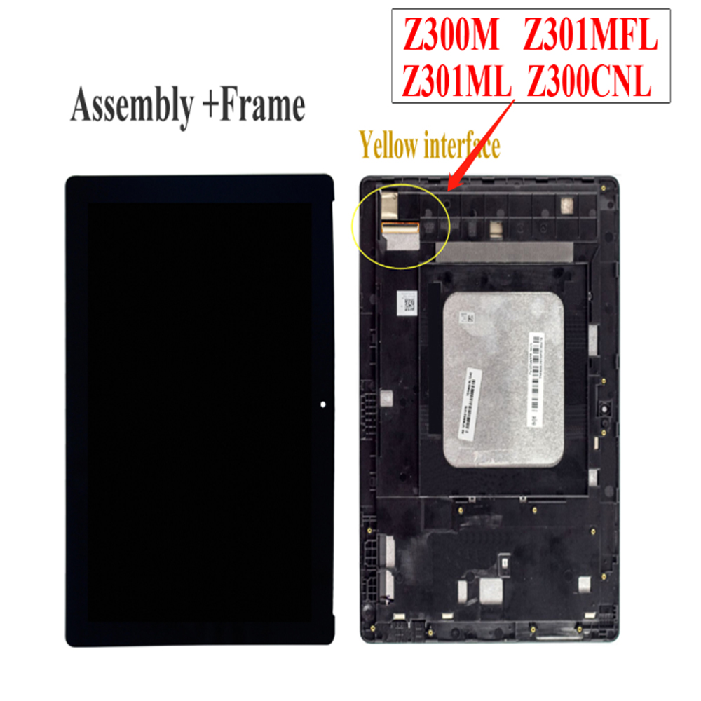 Weida per Asus Zenpad 10 Z300M Z301ML Z301MFL Z300CNL 1280*800 Lcd Display Touch Assemblea di Schermo con Cornice per asus Z300C Lcd