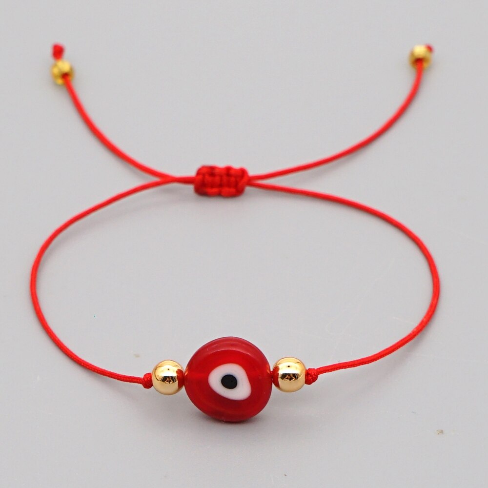 Go2Boho Turkish Evil Eye Bracelet For Women Simple String Bracelets Rope Jewelry Pulsera Mujer Moda Handmade: WX20072302A