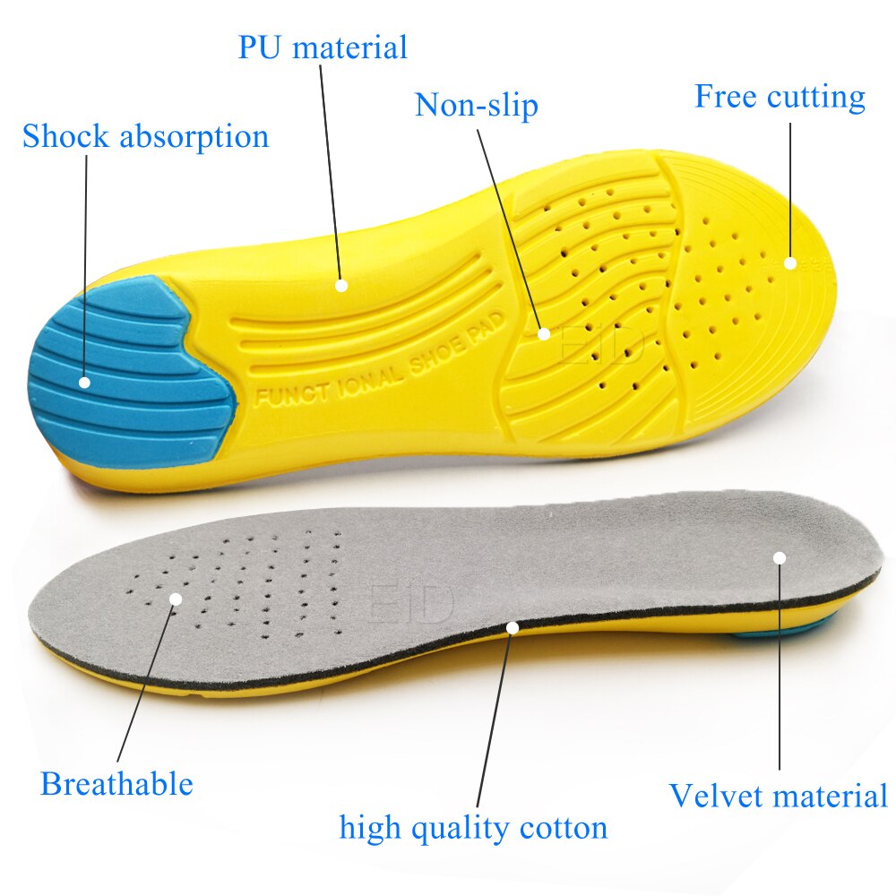 EiD Memory Foam Insoles For Shoes Sole Mesh Deodorant Breathable Cushion Running Insoles For Feet Man Women Orthotic Insoles