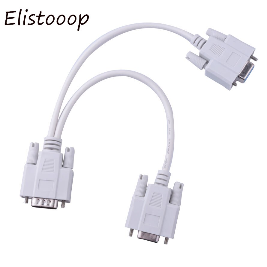 Elistooop SVGA Monitor Adapter Splitter Kabel Male VGA naar 2 Vrouwelijke VGA 2 Way Dual Video card LCD Y Splitter adpater