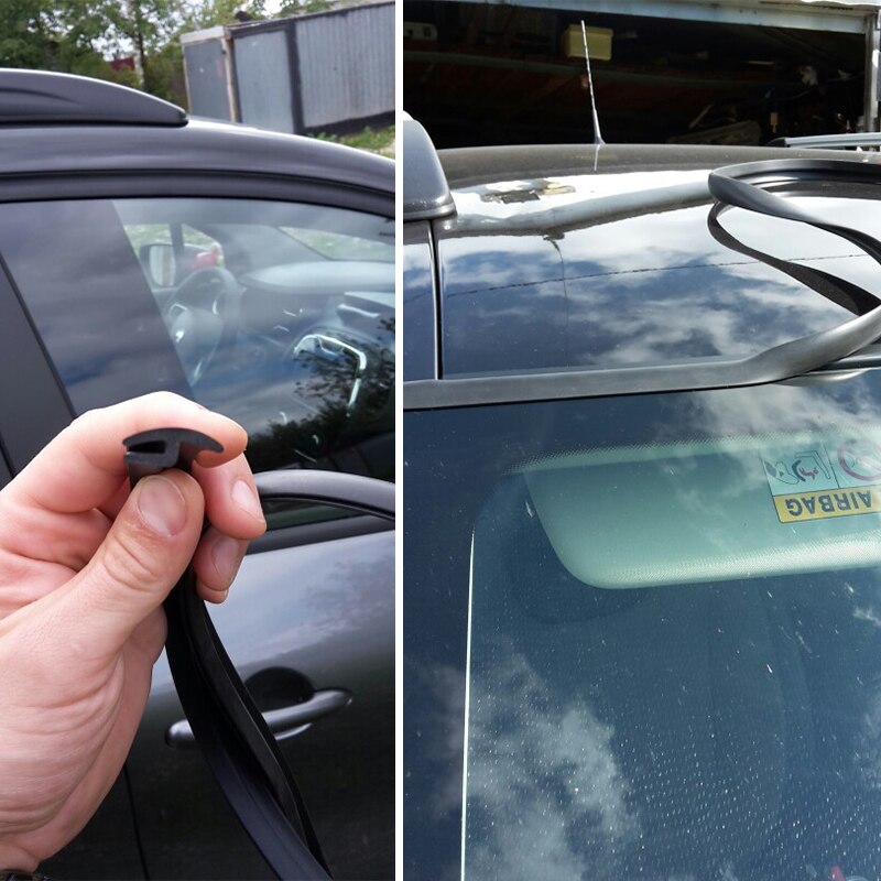 Car Front Windshield Panel Ageing Rubber Seal Strip Sticker for Ford Focus 2 Mk2 Mk3 Mk1 Fiesta Mk7 Ranger Mondeo Mk4 Kuga