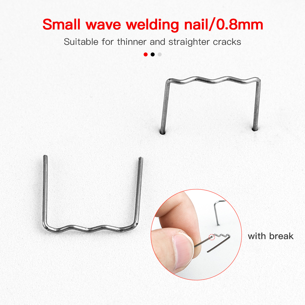 500/100 stk sveisestiftemaskin bil plastreparasjon standard pre cut wave stifter støtfanger karosseri reparasjoner maskin alle biler