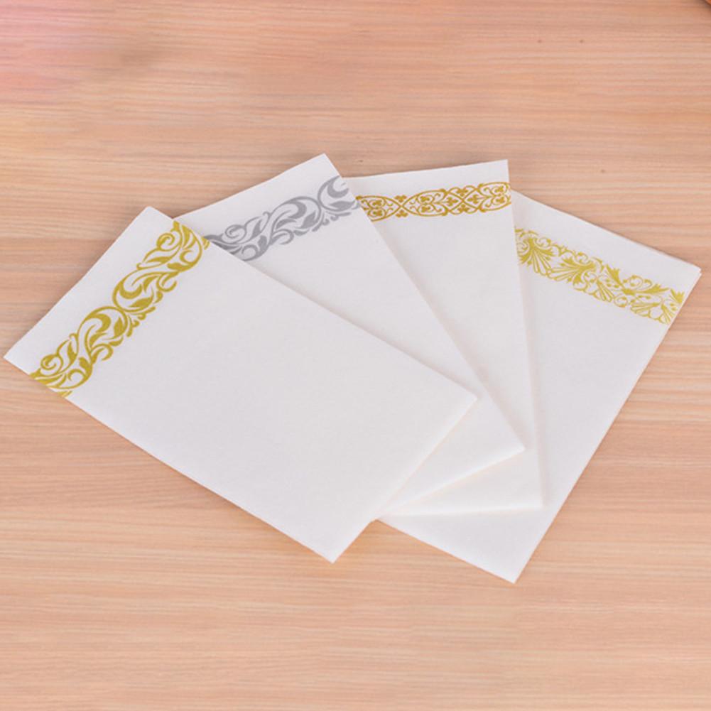 Serviettes en papier de soie jetables 50 pièces essuie-mains en papier doux sans poussière