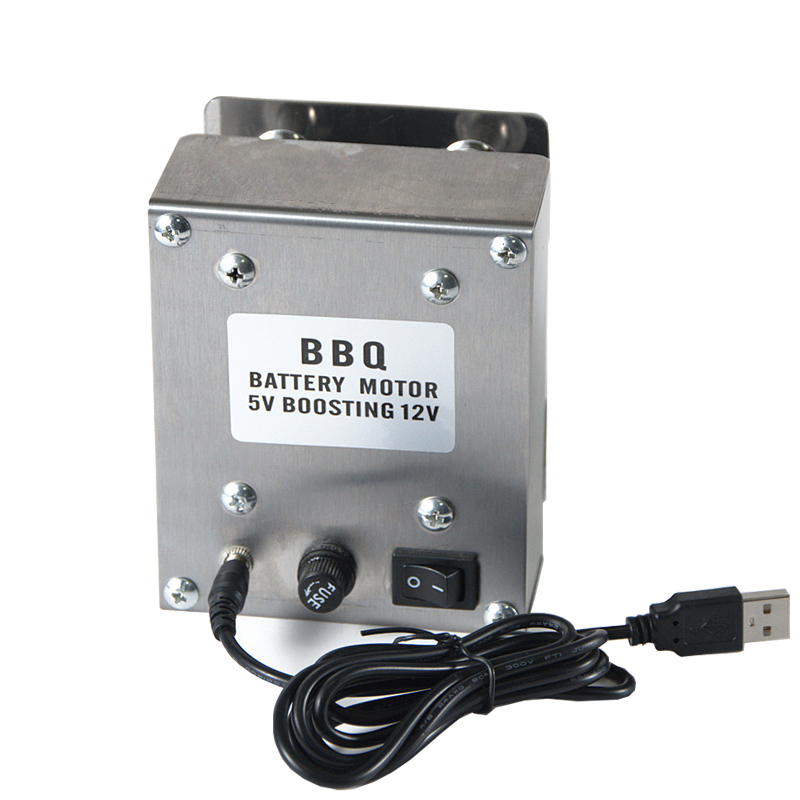 30 kg usb bbq motor, electric rotisserie, rotating motor, grill barbecue spit, metal rotisserie motor, moteur tourbroche 5v to 12v