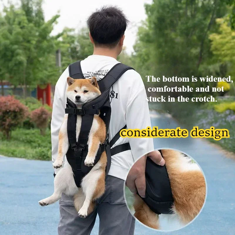 Borsttas voor huisdieren, inwikkelbare rugzak voor grote honden, handig om te dragen bij het uitgaan, nieuw product
