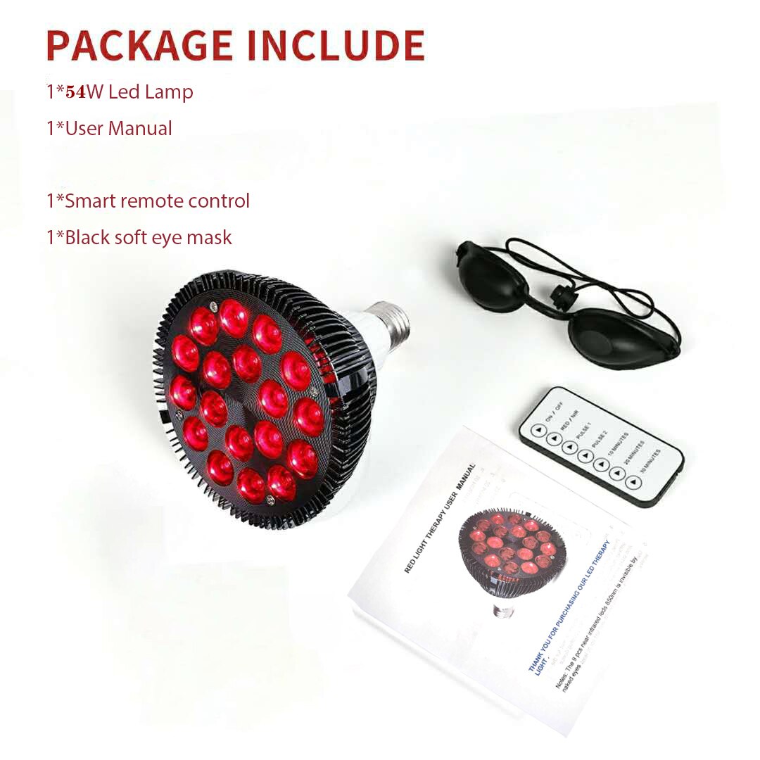 54W Red Light Therapy Lamp LED Infrared Light Therapy Device 660nm 850nm Infrared Combo For Skin Care Pain Relief Health Care