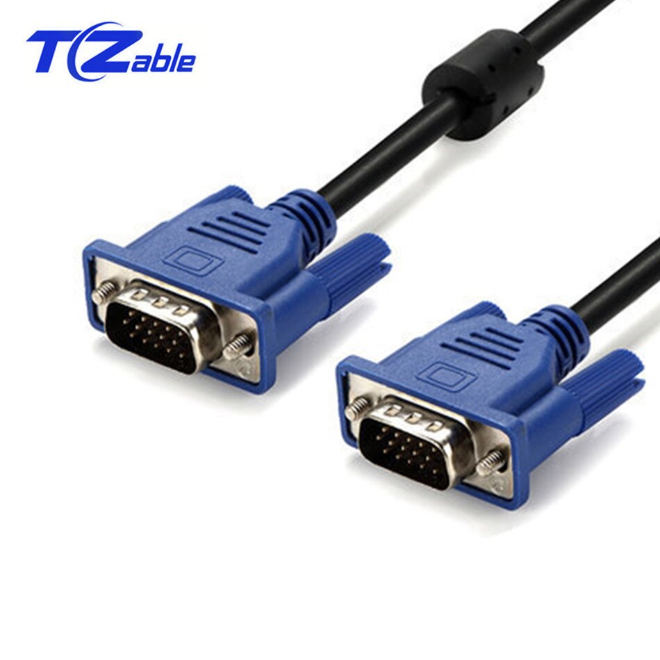 VGA Cable 1.5M 3M 5M 10M 1080P For Computer Monitor Extension Cable VGA Wire HD 15 Pin Male to Male VGA Copper Line
