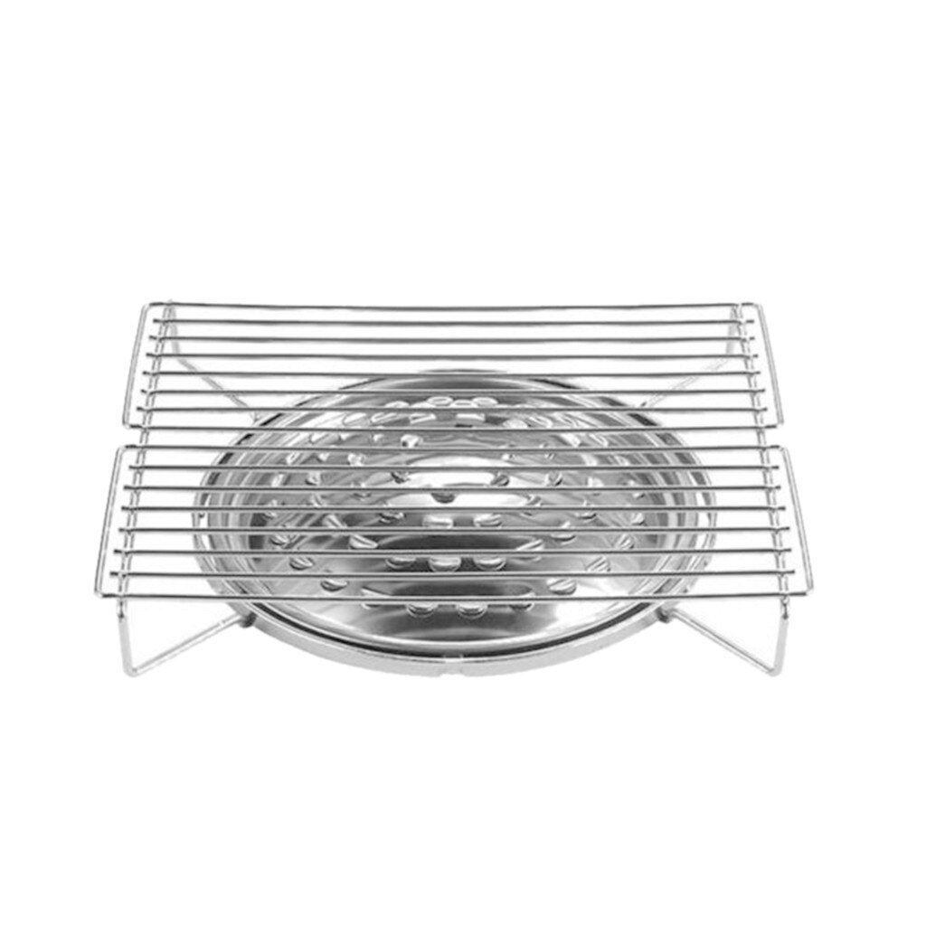 BBQ Grill DIY Portable Camping Barbecue Cooker +10Pcs Stainless Steel Barbecue Sign Outdoor Cooking Stove Portable Stove Grill