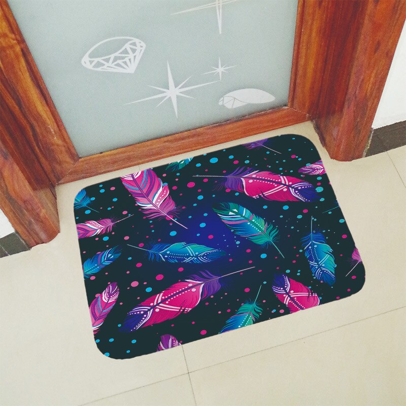 Moderne geometrisk trykt antiskli dørmatte for inngangsdørmatter utendørs innendørs inngangsdørmatte tykkere flanell 40 x 60cm 50 x 80cm: Ga 19 1 / 40 cm x 60cm
