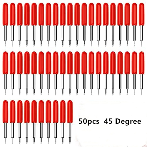 50PCS 30/45/60 Grad Ersatz Klingen Für Roland Cricut Plotter Klinge Messer Cutter Klingen Für Power Werkzeuge Schneiden plotter: 34mm