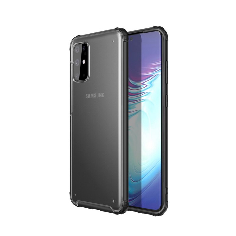 Funda de teléfono blindada a prueba de golpes para Samsung Galaxy S20 Ultra S10 S10e Note 10 Plus funda híbrida/TPU protege la cubierta dura transparente: For S20 Ultra / Black