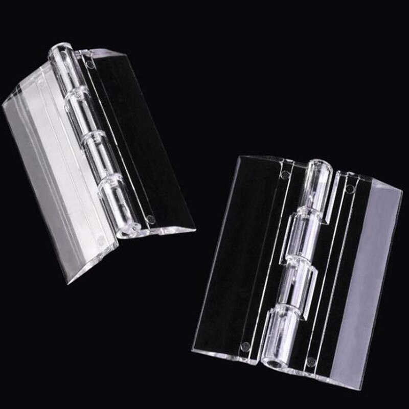 10 stk slidstærke akryl foldbare hængsler 25 x 33mm 30 x 35mm 45 x 35mm 65 x 42mm gennemsigtige plexiglas hængsler