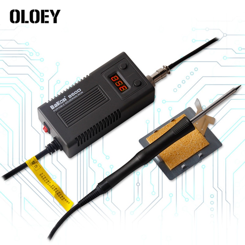 Przenośny 50W Bakon 950D wyświetlacz cyfrowy stacja lutownicza regulowana lutownica żelazo końcówka stacja lutownicza elektroniczne narzędzie robić spawania