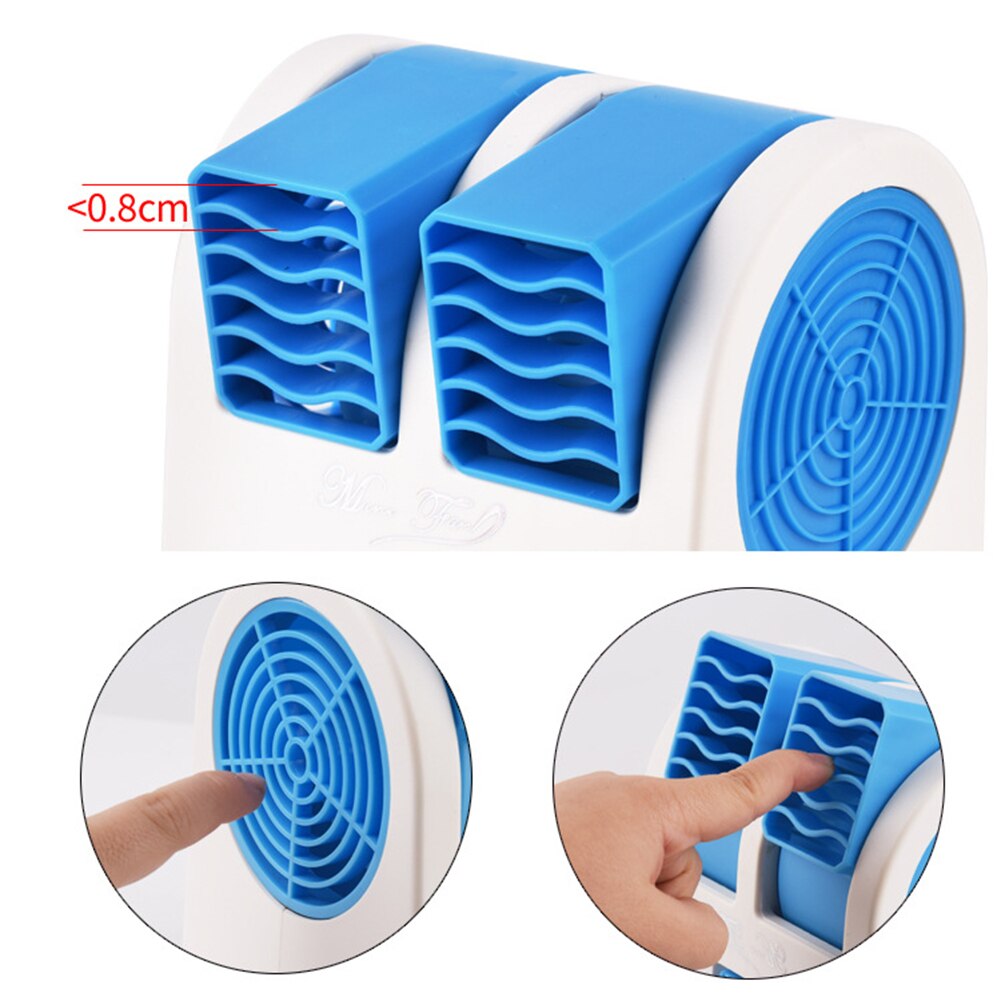 3 in 1 Air Cooler Fan Dual Port Bladeless Mute Fan Portable Mini Air Cooler Humidifier Purifier Portable for Home Room Office