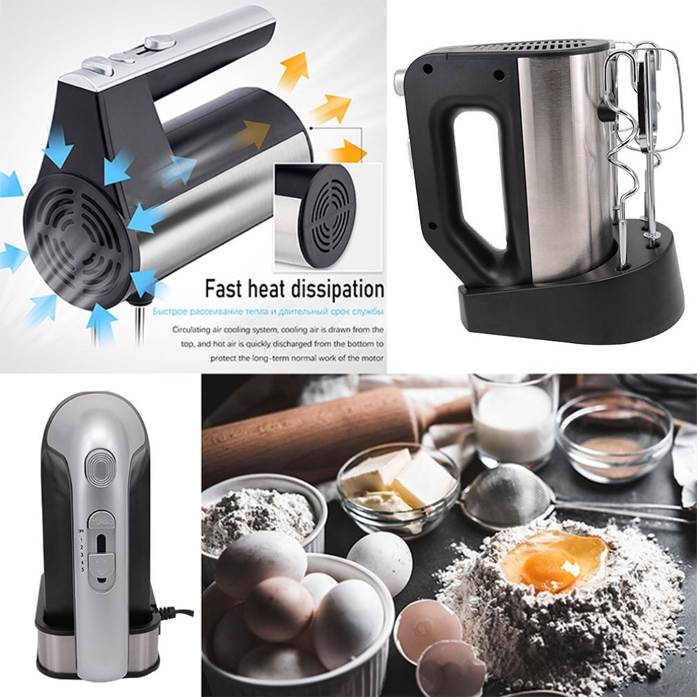 Food Mixers Electric Hand Mixer Handheld Kitchen Blender Egg Beater Handheld Blender EU UK Plug Cooking Tool Gadget