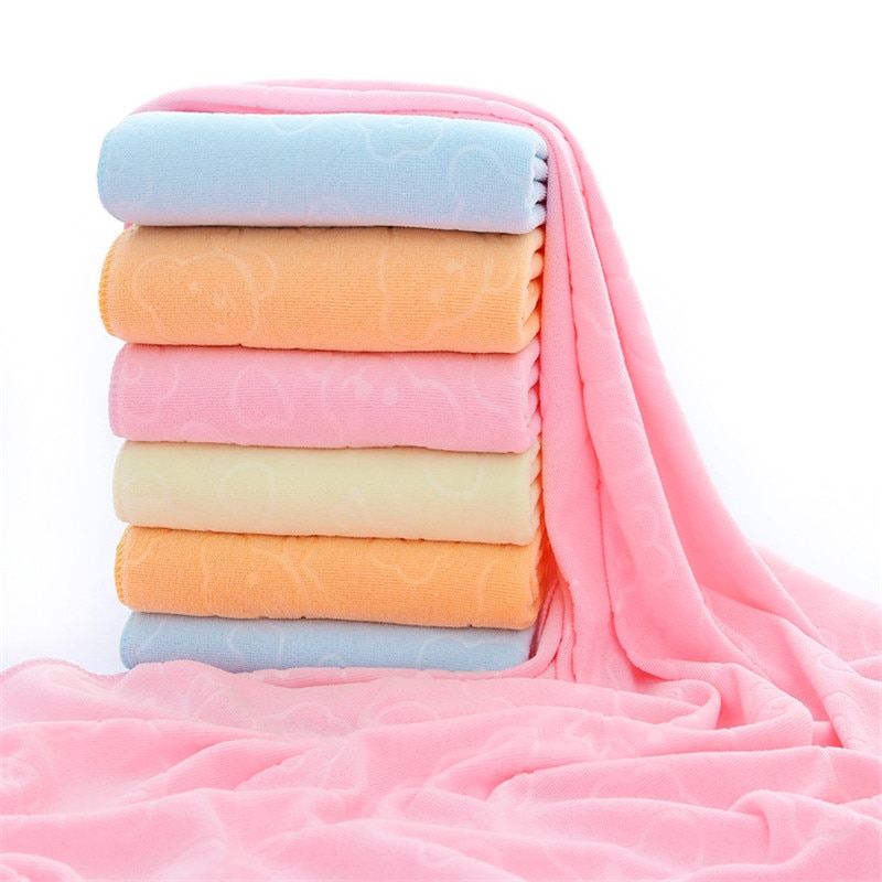 Serviette de bain en microfibre pour dessin animé | 140x70cm, serviette de visage compacte et ultralégère à séchage rapide, accessoires pour la maison