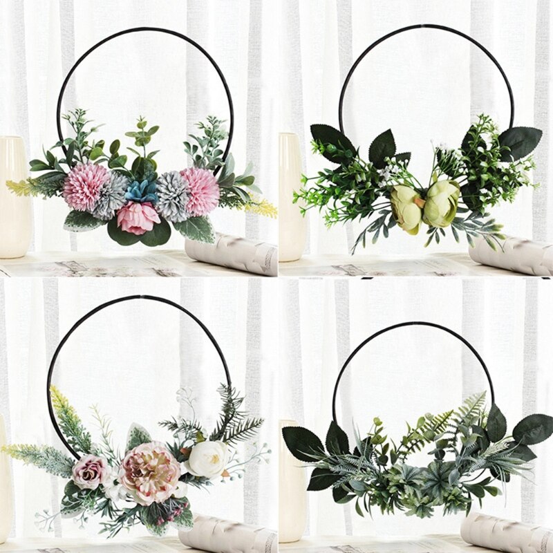 50LB Flower Wreath Handmade Floral Wreaths Artificial Spring Garland for front Door