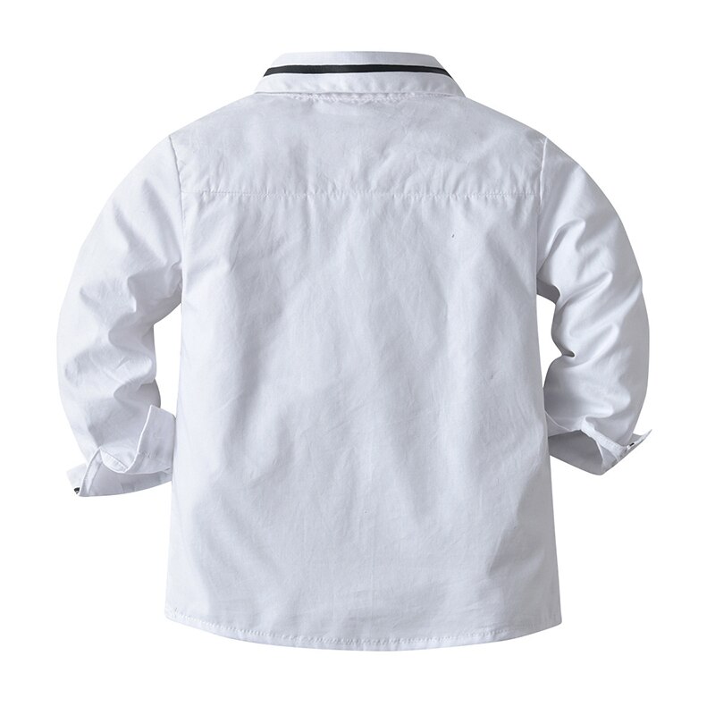 Baby Boys Clothes Sets Kids Gentleman Formal Dress Suit Bow Tie Shirt+Pants 4 PCS Children Wedding Party Costume 1-6 Years