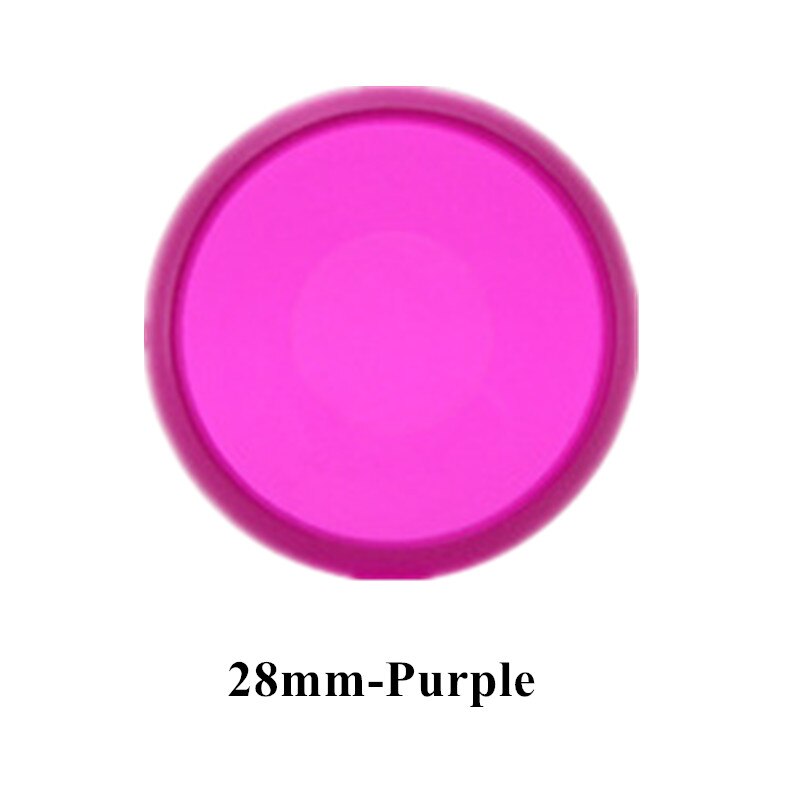 100 sztuk kolorowe Disc Binder dla Discbound notebooki/Planner 24/28mm grzyb otwór luźny liść wiążące Discbound dyski: Purple-28mm