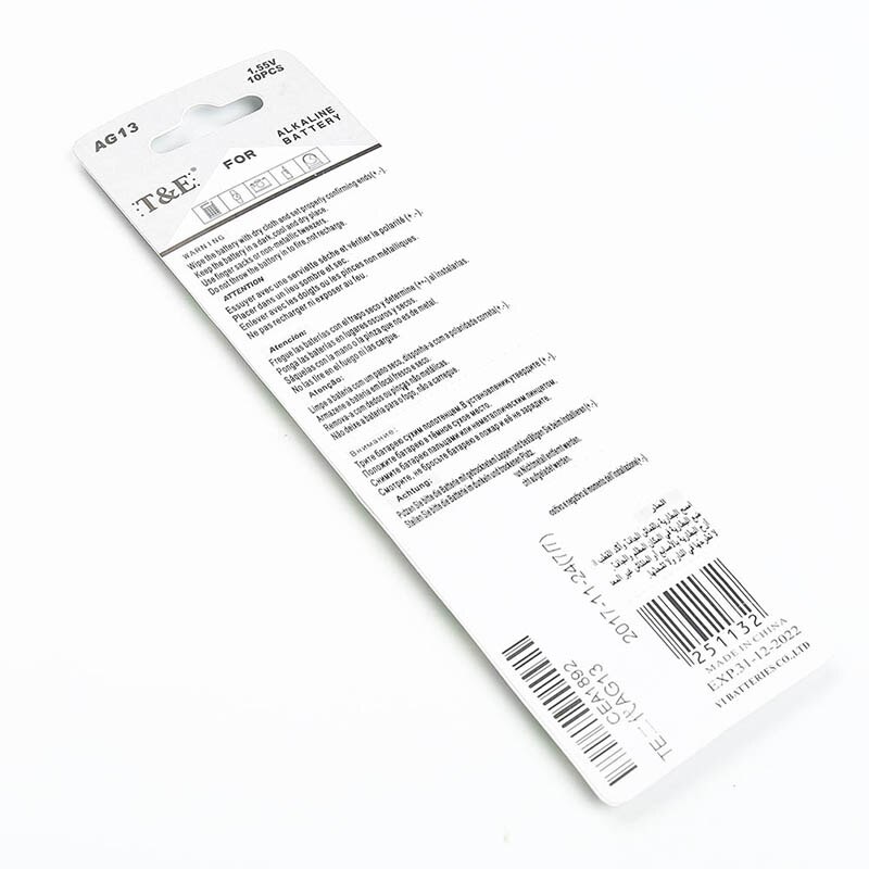 10 pcs 100% Echte Camelion A76 GPA76 LR44 AG13 LR44 SR44 batterij LR44 357 AG13 L1154 (10 PCS /1 crad)