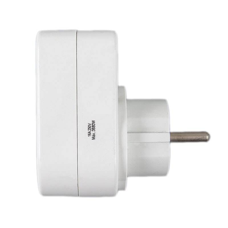 EU Standard Conversion Plug with Dual USB，Socket Extension 2 USB European Type Power Adapter Converter Extended Wireless Socket