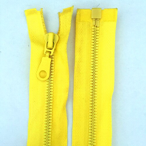 1PCS RESIN ZIP ZIPS ZIPEER ZIPPERS 27.5" 70CM 16 COLOR for Clothing: Yellow