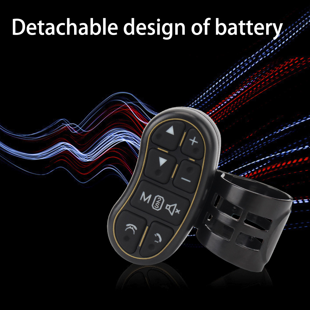 Car Steering Wheel Controller Wireless Remote Control Applicable Car Navigation DVD Universal Steering Control Button