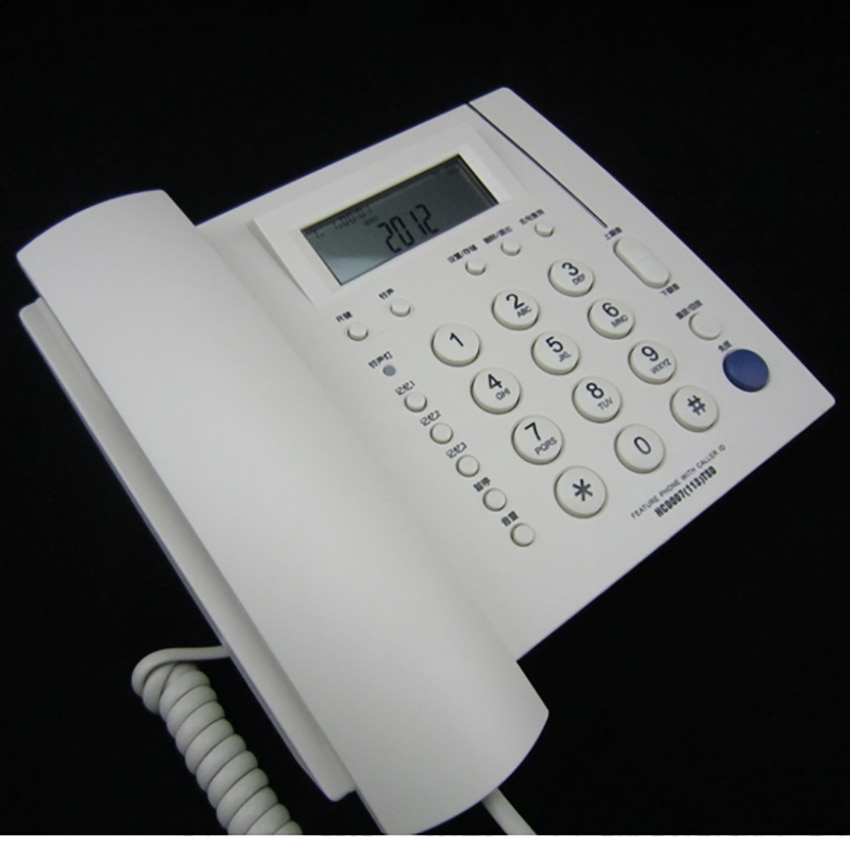 Vaste Telefoon Met Caller Id, Fsk/Dtmf Dual Systeem, Speaker, 5 Niveaus Helderheid, home Hotel Wired Desktop Telefoon Kantoor Vaste