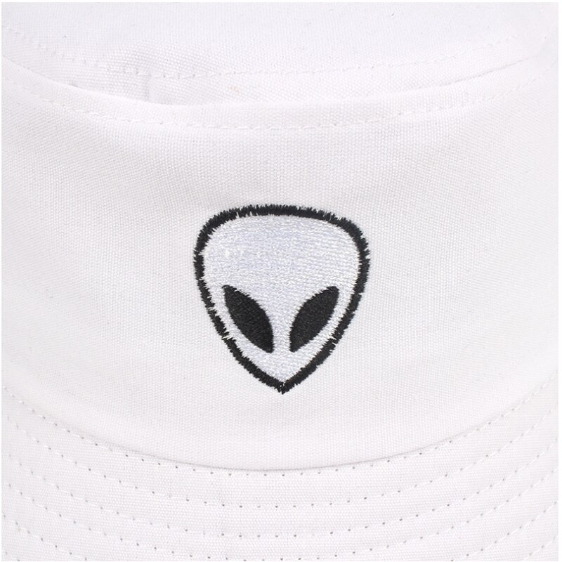 neue Sommer alien hut unisex hip-hop faltbare stickerei fischer Kappe straße trend im freien sonne hut freizeit sport gorros