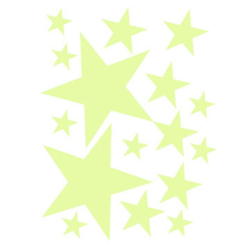 435 stuks fluorescerende muurstickers met lichtgevende sterren/maan/sterren/stippen voor de kinderkamer