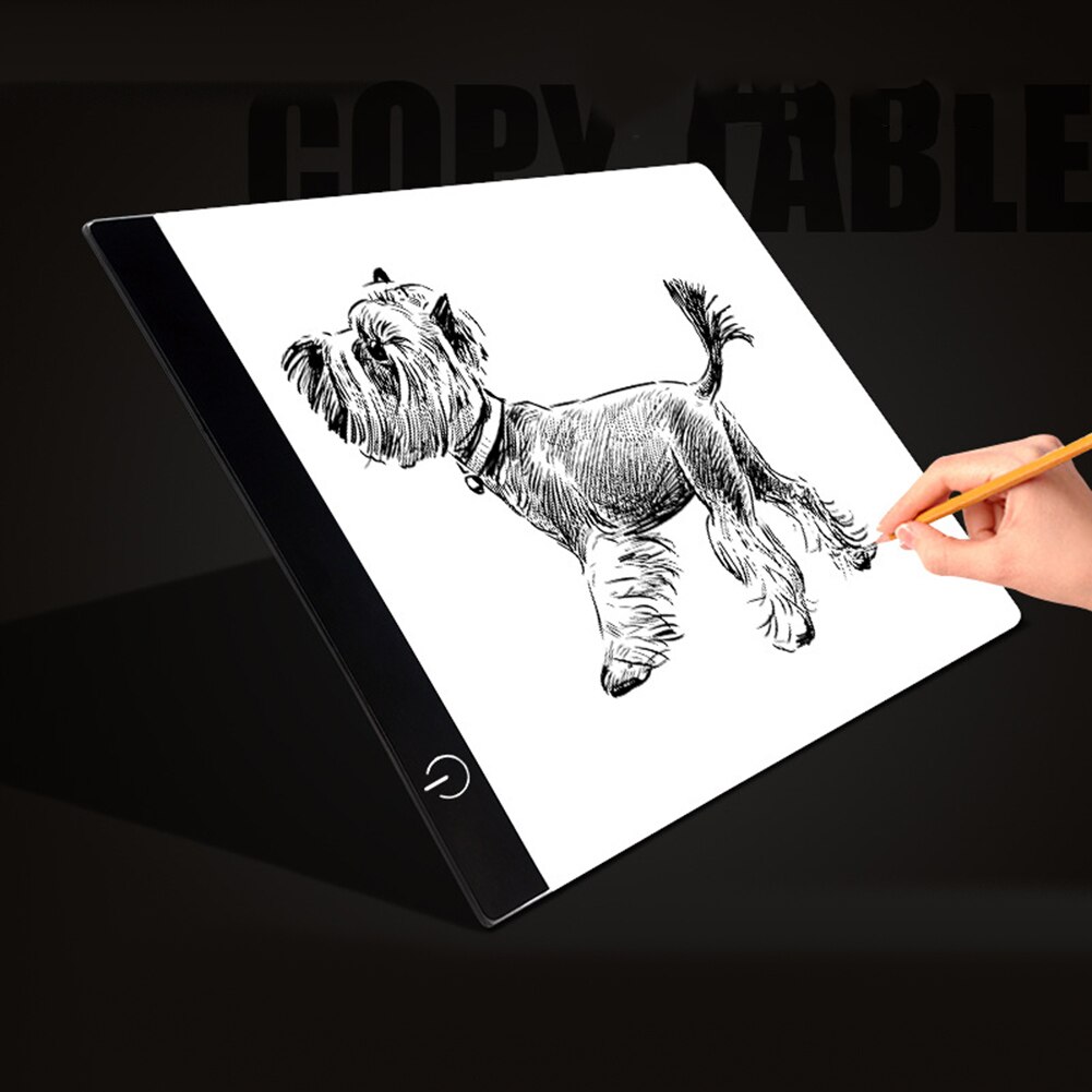 A4 Dimmable USB LED Drawing Board Copy Tracing Stencil Display Digital Tablet