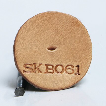 1 Pc Leder Arbeits Sattel, Der Werkzeuge Leder Stempel Set für DIY Stahl Punch Carving Metall Leder Handwerk Briefmarken Werkzeug: SK B061