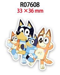Bluey Australia Cartoon Planar Resins For Bow Hair Handamde Earring Decor Material 30pcs/lot R0759 R0760 R0761: R07608
