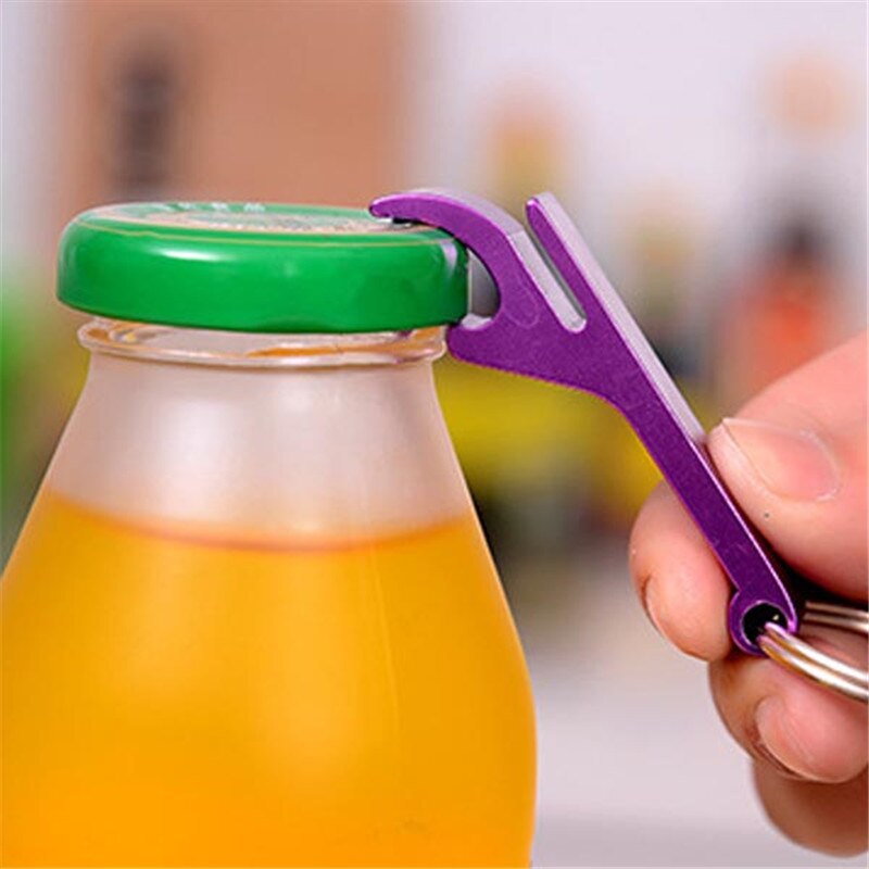 1Pc otwieracz robić butelek klucz kółko łańcucha brelok brelok metalowy bar piwa narzędzie pazur nowe