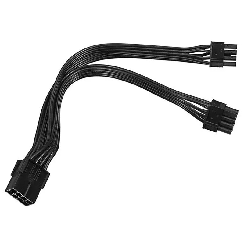 10 20cm grafikkarten- 8 -pin-buchse,  to 2 x 8p(6+2)- pin-verlängerungsstromkabel-stecker pcie pci express 18 awg 4 -adriges kabel