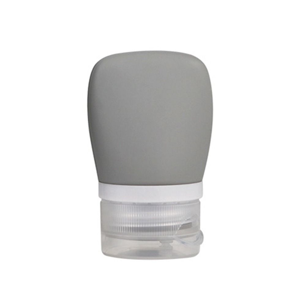 30/60/90ml Portable Silicone Travel Bottle Cosmetic Storage Refillable Lotion Bottle Shampoo Container Squeeze Tube Empty Bottle: Clear