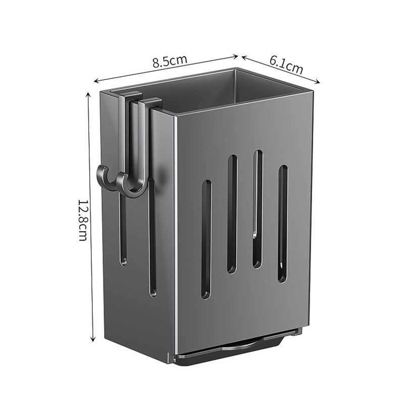 Wall Mounted Kitchen Cutlery Organizer Abs Plastic Chopsticks Spoon Holder Kitchen Utensil Drying Drain Rack Tableware Box ﻿