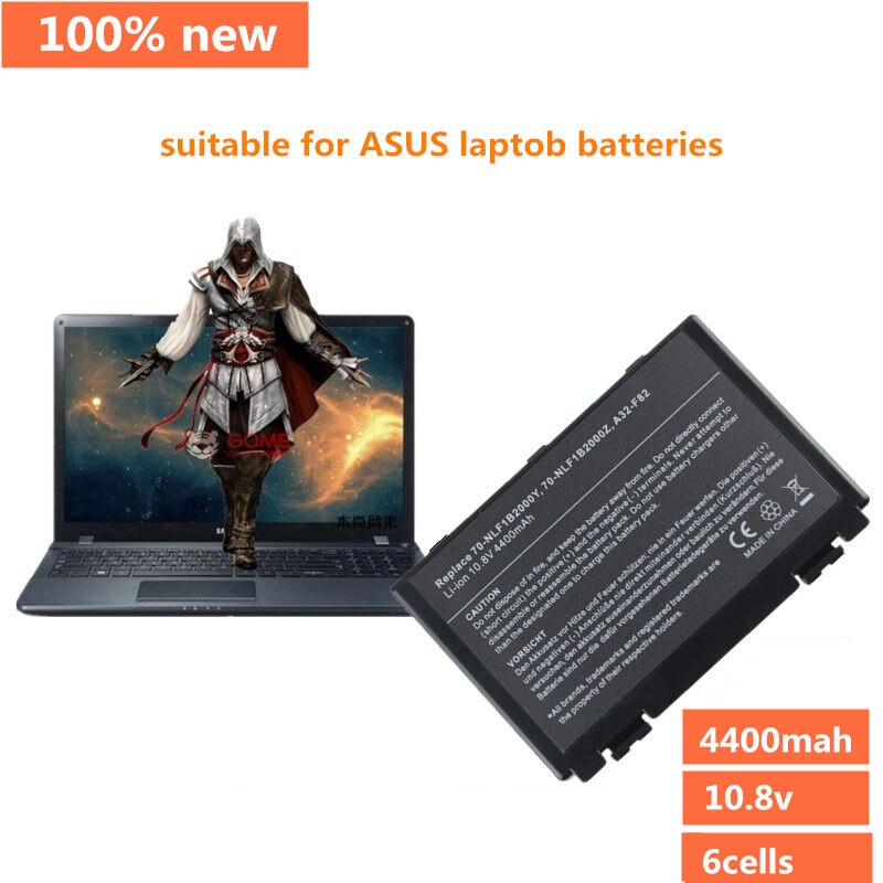 Special price Battery For Asus a32-f82 a32-f52 a32 f82 F52 k50ij k50 K51 k50ab k50id k50ij K40 K42 k42j k50in k60 k61 k70