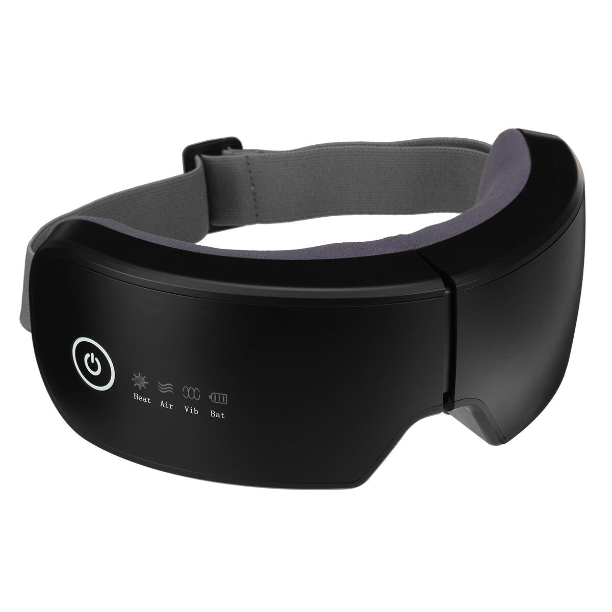 Eye Massager 4D Smart Trillingen Oogzorg Instrument Comprimeren Bluetooth Muziek Eye Massage Bril Vermoeidheid Pouch &amp; Rimpel: Black