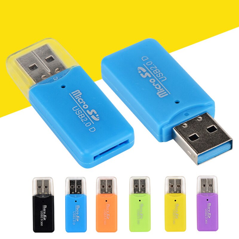 SD Card Reader USB C Card Reader All In One USB 2.0 TF/Mirco SD Smart Memory Card Reader Flash Drive Cardreader Adapter Plastic