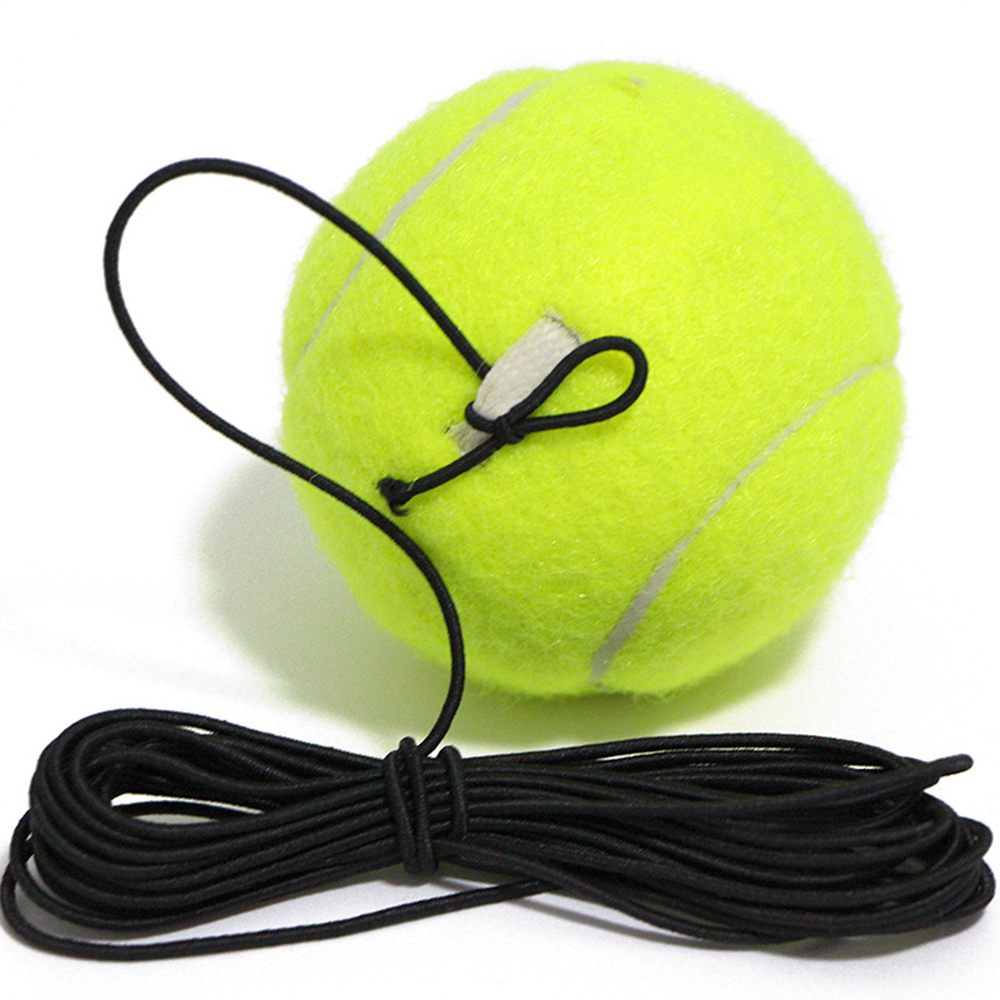 Øvelse tennisbold tennistræner træning primært værktøj selvstudium reboundbold indendørs tennisøvelsesværktøj: 1pc kugle med snor